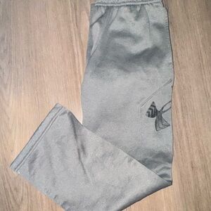 Boys UA gray & black Pants